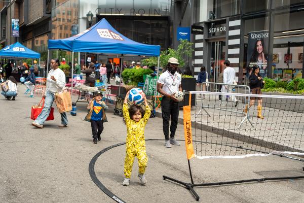Kids’ Soccer Village and Watch Party at Brooklyn Commons Park