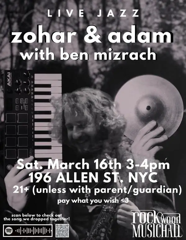 LIVE HIPHOP JAZZ—Zohar & Adam feat. Ben Mizrach at Rockwood Music Hall