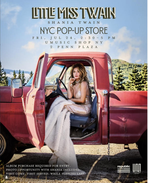 UMusic Shop NY: Shania Twain Little Miss Twain Album Release Celebration at UMusic Shop NY 