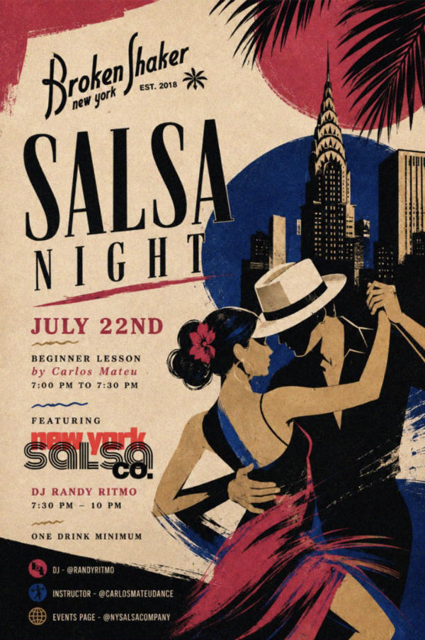 Salsa Night at Broken Shaker New York at Broken Shaker New York