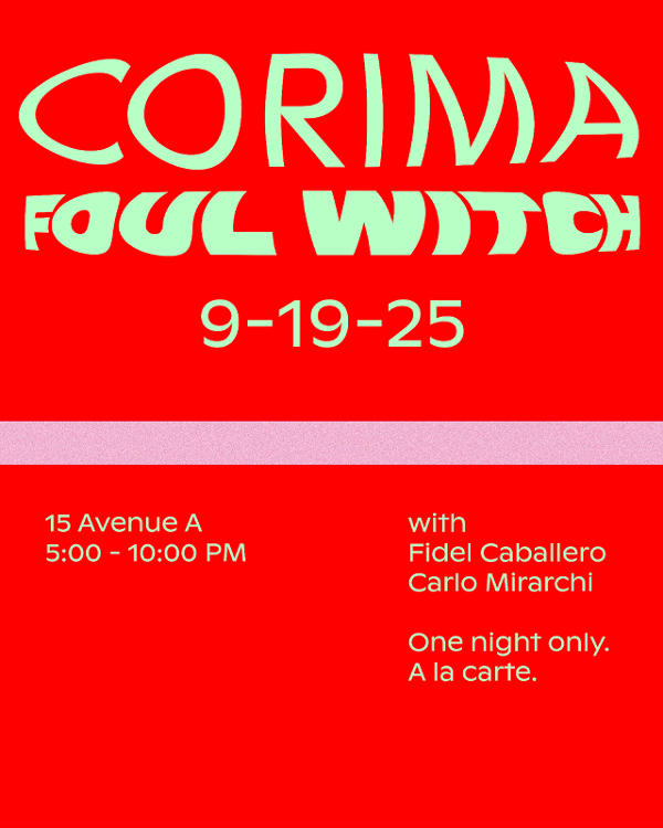 Chef Collab: Carlo Mirarchi (Foul Witch) x Fidel Caballero (Corima) at Foul Witch 