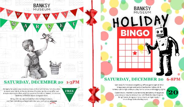 Free Holiday Fair at Banksy Museum New York
