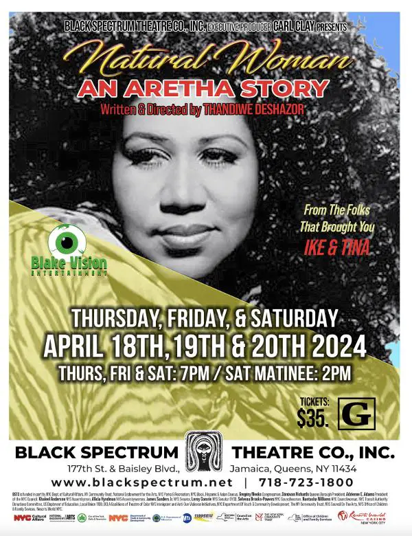 Natural Woman: An Aretha Story at Black Spectrum Theatre Company, Inc. 