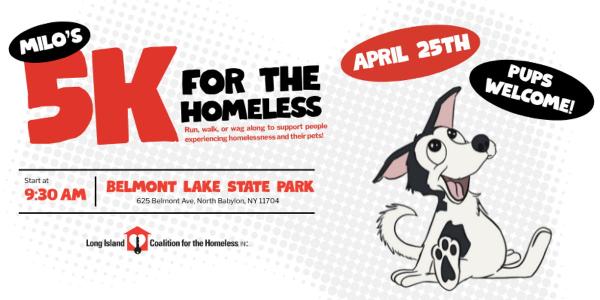 Milo's 5K for the Homeless at Belmont Lake State Park Serene Picnics and Recreation on the Water