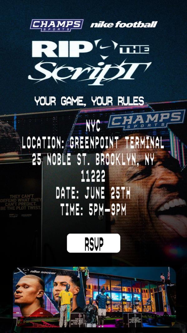 Champs Sports x Nike Rip The Script Gaming Tour – Brooklyn, NY at Greenpoint Terminal