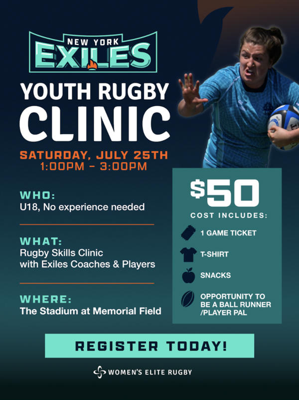 New York Exiles - Youth Rugby Clinic at The Stadium at Memorial Field 