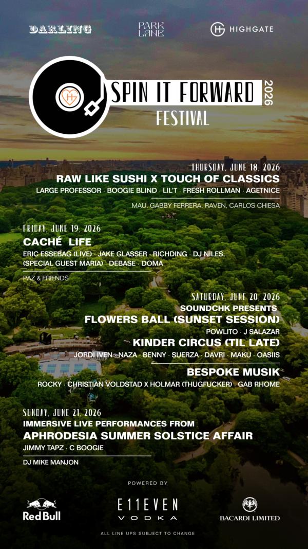 Spin It Forward at Darling at Park Lane New York