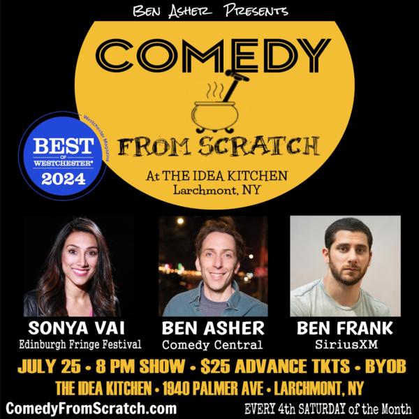 Stand-Up Westchester Comedy Club Presents: Comedy From Scratch, at The Idea Kitchen - BYOB at The Idea Kitchen