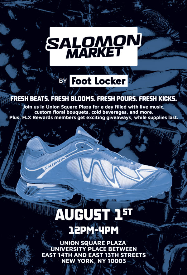 Salomon Market by Foot Locker Comes to NYC on August 1st at  Union Square Plaza