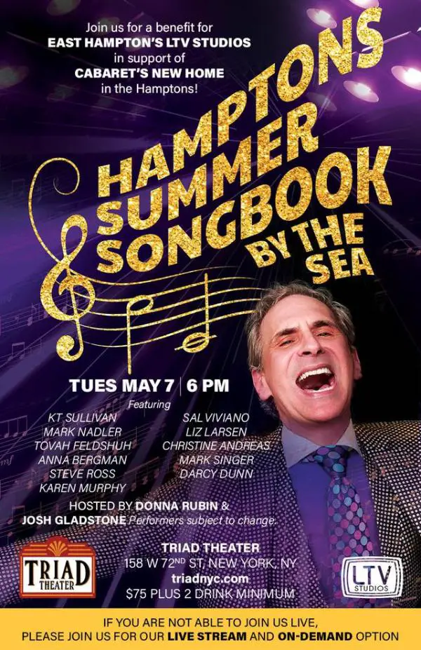 Benefit for Hamptons Summer Songbook By the Sea at Triad Theater