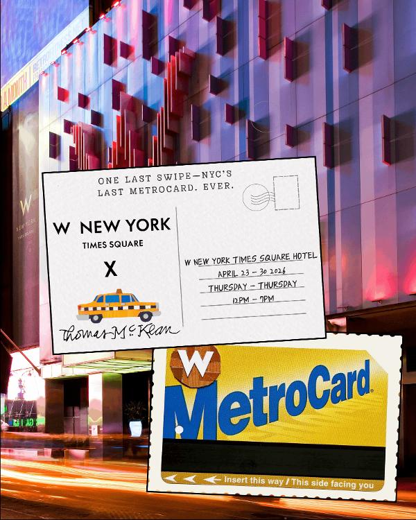 Thomas McKean MetroCard Art Pop-Up at W New York - Times Square