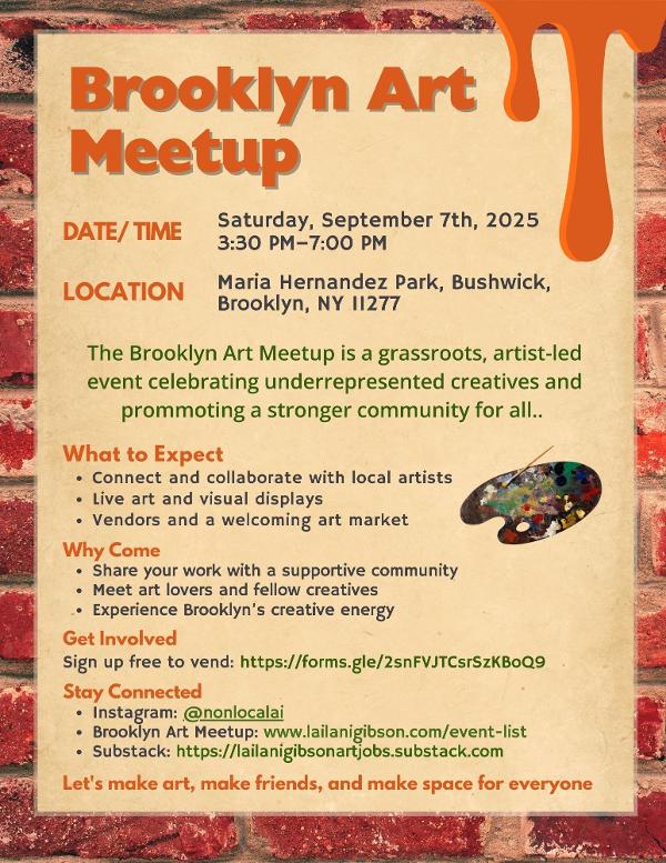 Brooklyn Art Meetup at Maria Hernandez Park