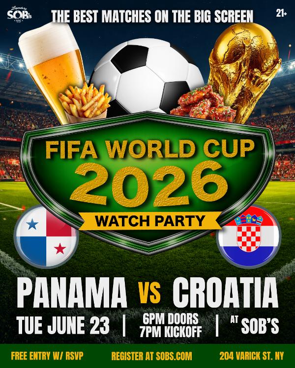FIFA World Cup 2026: Panama vs Croatia at SOB's 
