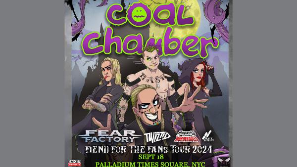 Coal Chamber in NYC on 9/18 Fiend For The Fans Tour w/ Fear Factory, Twiztid, and More at Palladium Times Square