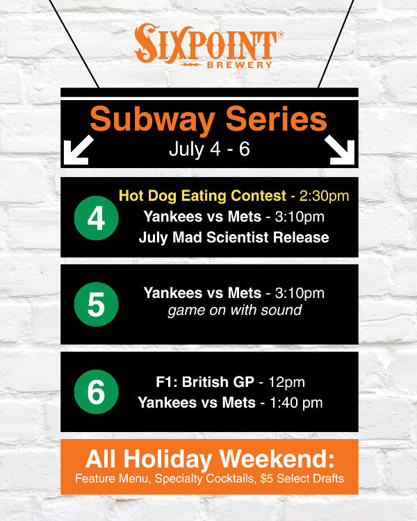 4th of July at Sixpoint Brewery at Sixpoint Brewery at Brookfield Place