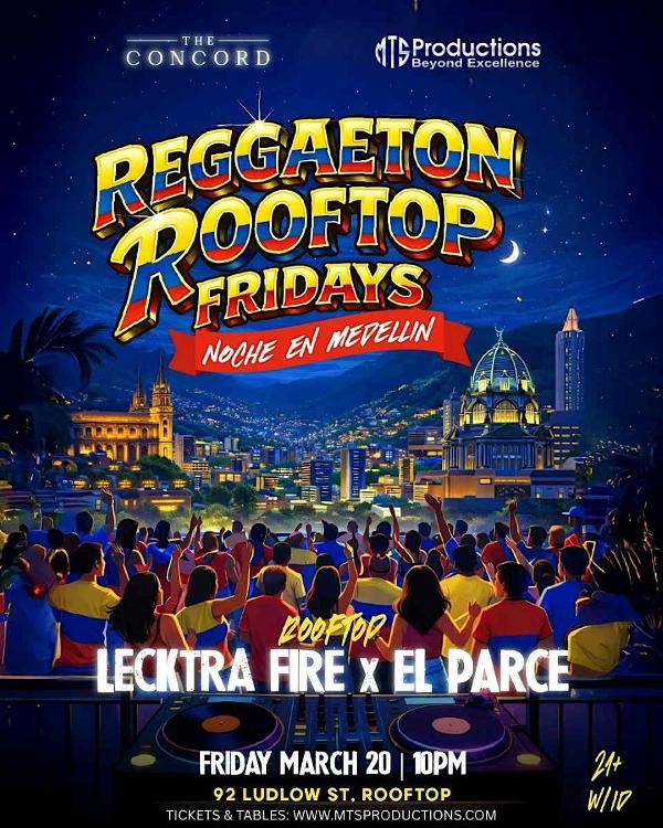 Reggaeton Rooftop Fridays at Concord NYC | Friday, March 20th, 2026 at Concord NYC
