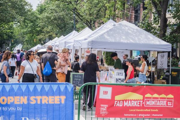 FAD Market at Open Streets on Montague at Montague Street