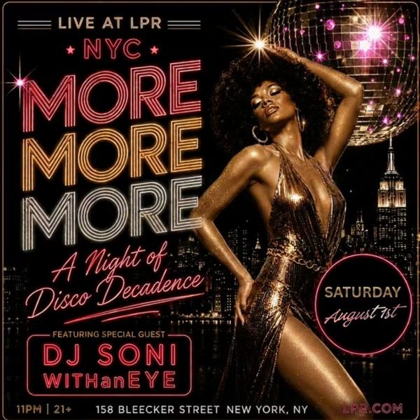 LPR Presents: More More More - A Night of Disco Decadence at (Le) Poisson Rouge