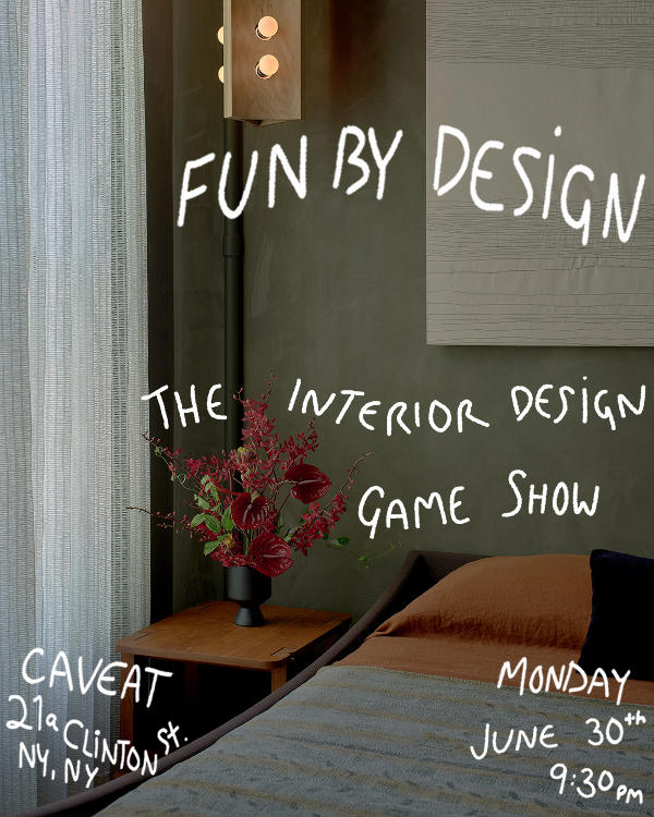 Fun By Design: The Interior Design Game Show at Caveat