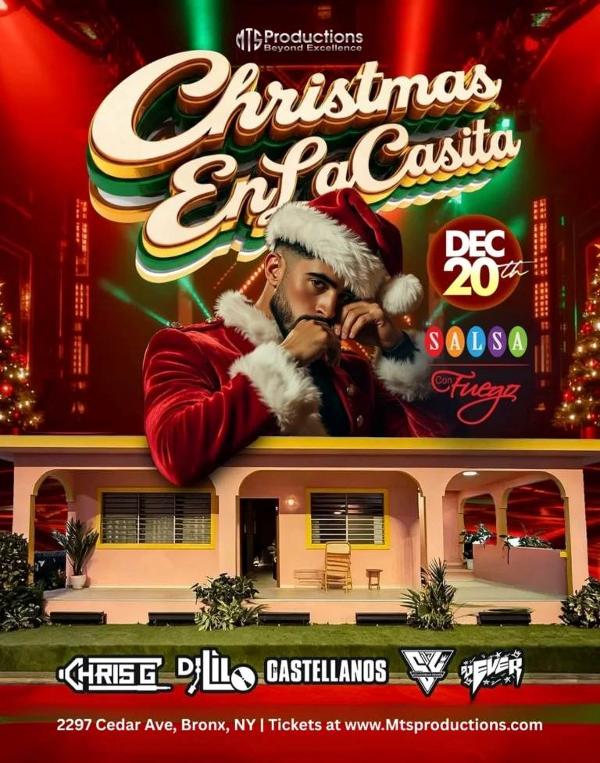 La Casita Christmas Party — New York’s Biggest Reggaeton & Dembow Event at Salsa Con Fuego