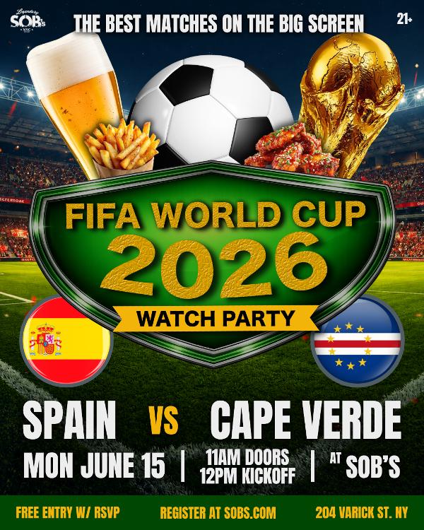 FIFA World Cup 2026: Spain vs Cape Verde at SOB's