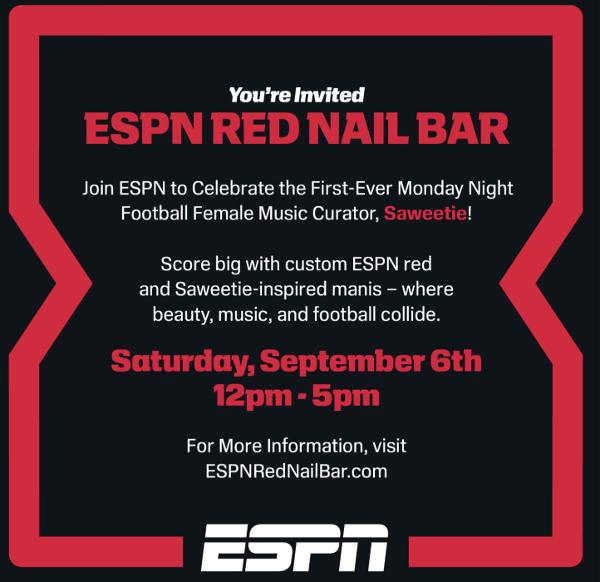 ESPN Red Nail Bar at NYC