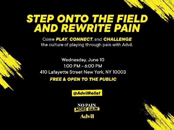 Advil’s Rewriting Pain at 410 Lafayette St