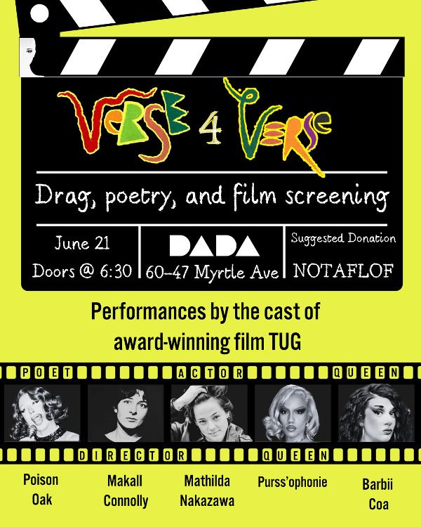 Verse4Verse: Drag + Poetry at DADA