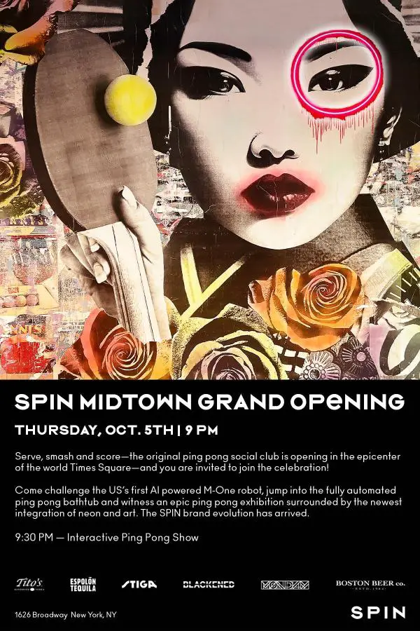 SPIN Midtown Grand Opening at SPIN New York Midtown 