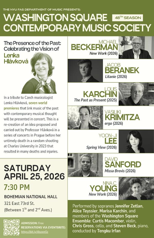 The Presence of the Past: Celebrating the Vision of Lenka Hlávková at Bohemian National Hall