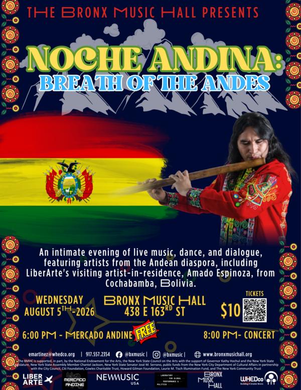 Noche Andina: Breath of the Andes at Bronx Music Hall 
