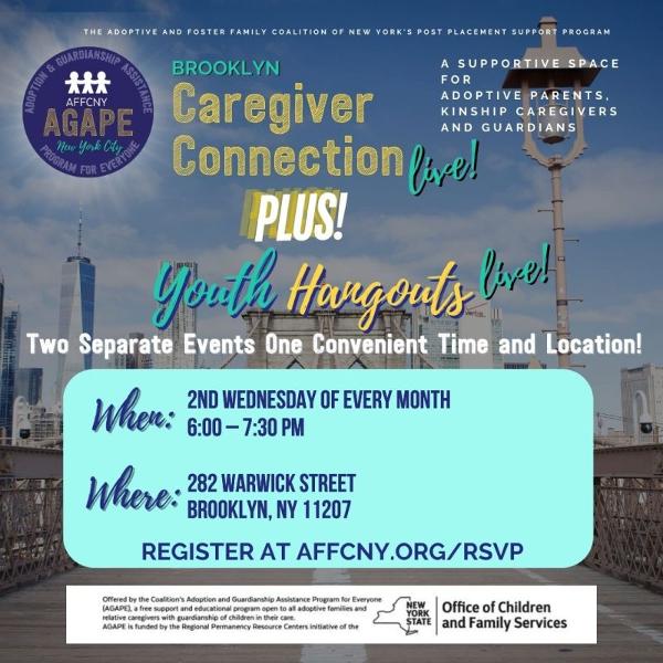 NYC Caregiver Connection PLUS Youth Hangouts LIVE! – Brooklyn at St. Michael Friary & Parish
