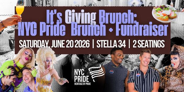 It’s Giving Brunch: Drag Brunch Fundraiser at Stella 34 Trattoria