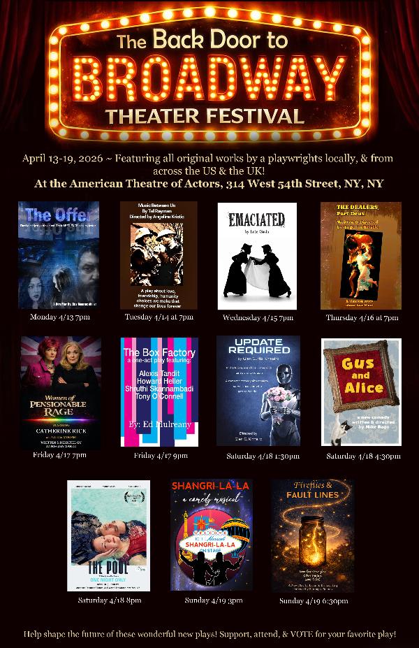 The Back Door to Broadway Theater Festival at American Theatre of Actors