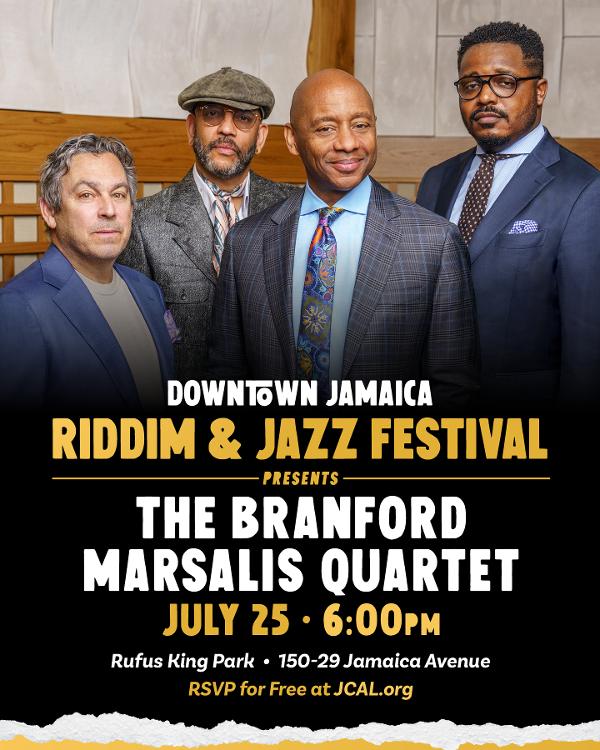 Downtown Jamaica Riddim and Jazz Festival: The Branford Marsalis Quartet at Rufus King Park
