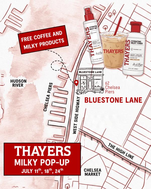 Thayers Milky Pop-Up at Bluestone Lane Chelsea Piers Café
