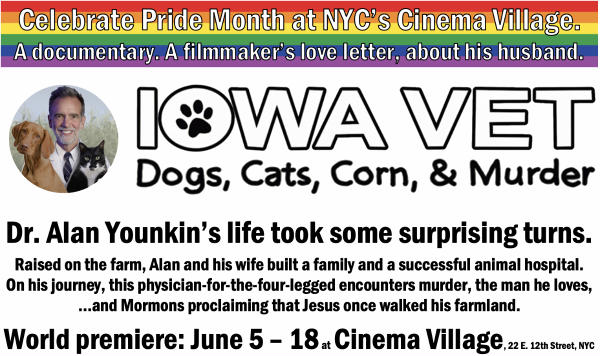 Celebrate Pride Month at NYC's Cinema Village. A documentary. A filmmaker's love letter, about his husband. at Cinema Village