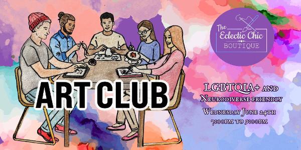 Art Club at The Eclectic Chic Boutique