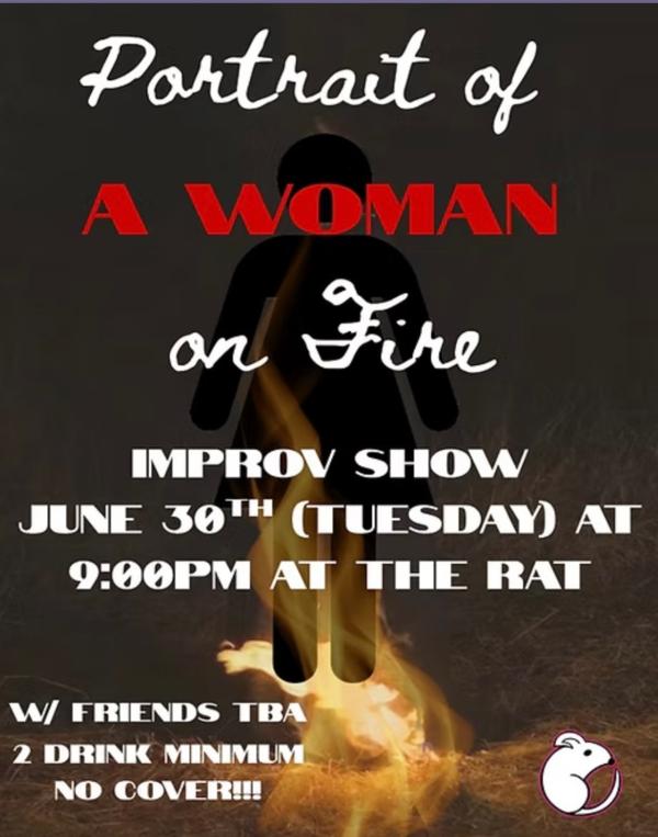 Portrait of A Woman on Fire at The Rat NYC