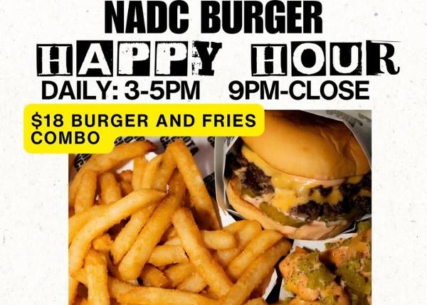 NADC Burger Happy Hour at NADC Burger