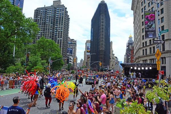 Grandstand Experience at the Pride March at General William Jenkins Worth Monument
