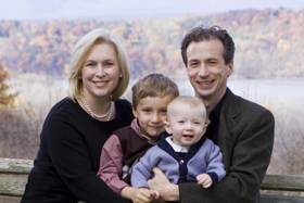 Senator Kirsten E. Gillibrand and family