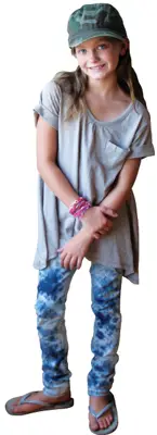 Taylor T.; child model; girls, children's fall fashion; camouflage hat; The Starlet jeans by Joe's Jeans Kids; The Children's Place