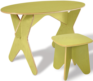 Boogie Board green desk and stool from Ecotots