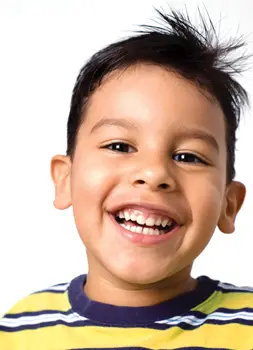 child with big smile