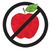 no apples