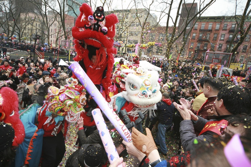 Chinatown parade dragon