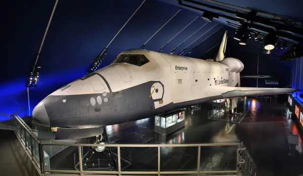 space shuttle at intrepid