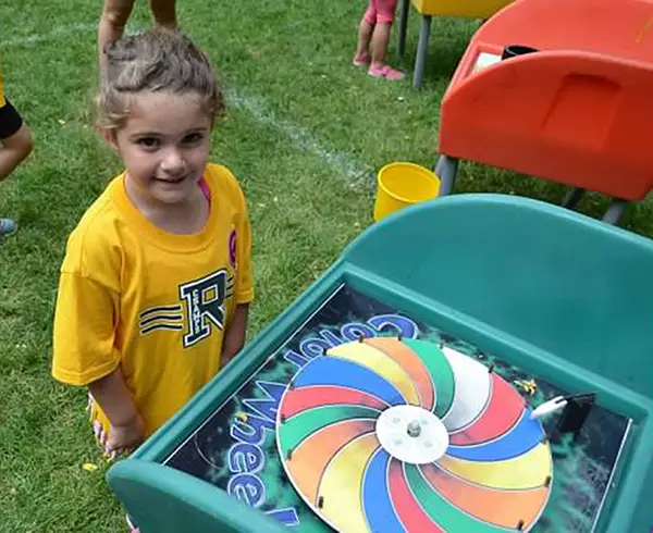 girl having fun at camp