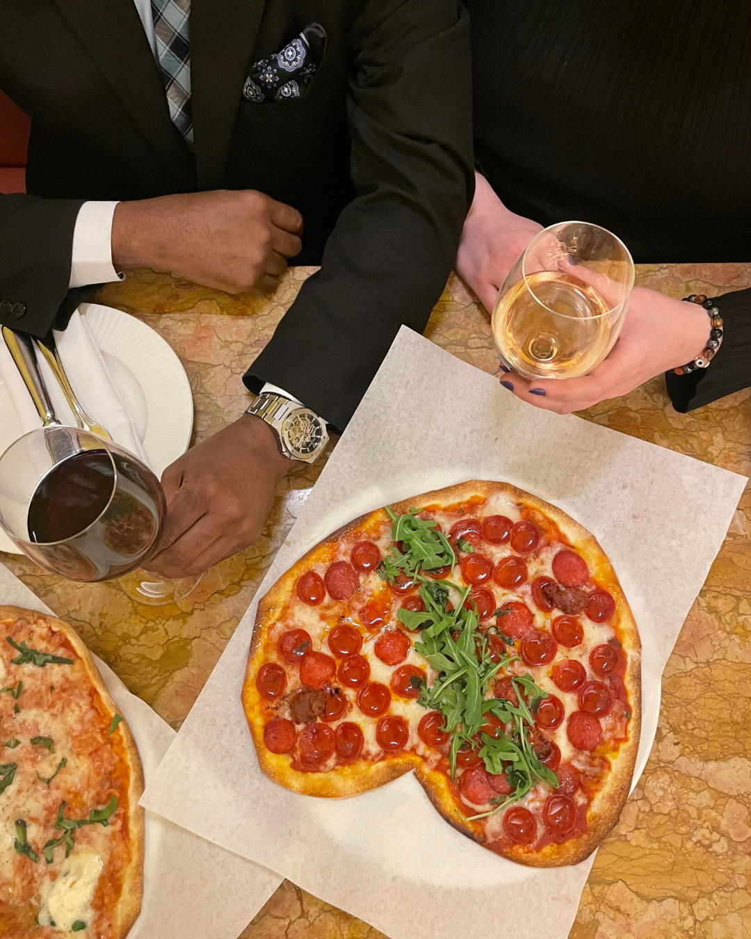 cafe fiorello heart pizza